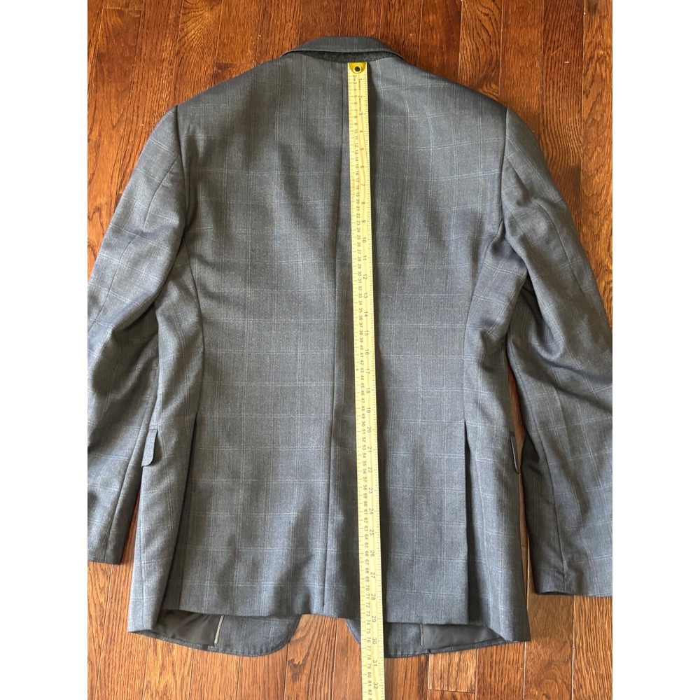 Giorgio Armani Soft Suit Men 48R Gray Plaid Wool Silk 2 Piece Italy $3695 - Picture 11 of 16